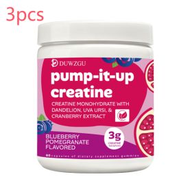 Creatine Gummy Candy Blueberry And Pomegranate Flavor (Option: Picture color-3PCS)